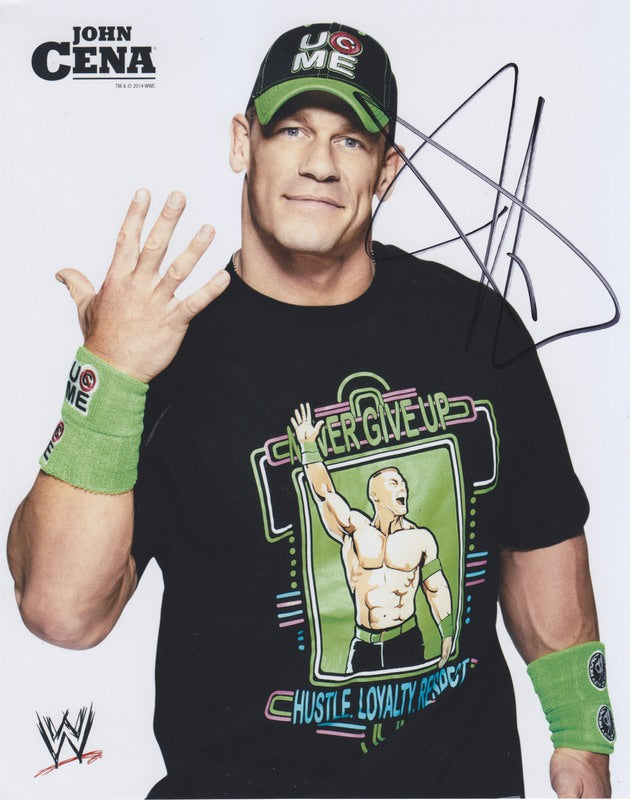 2014 John Cena (signed) WWE Promo Photo