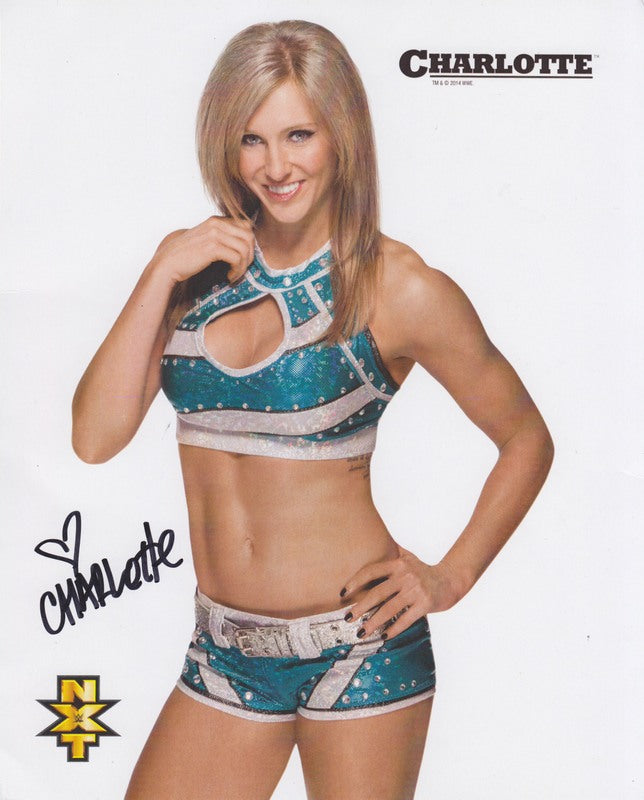 2014 NXT Charlotte (signed) WWE Promo Photo
