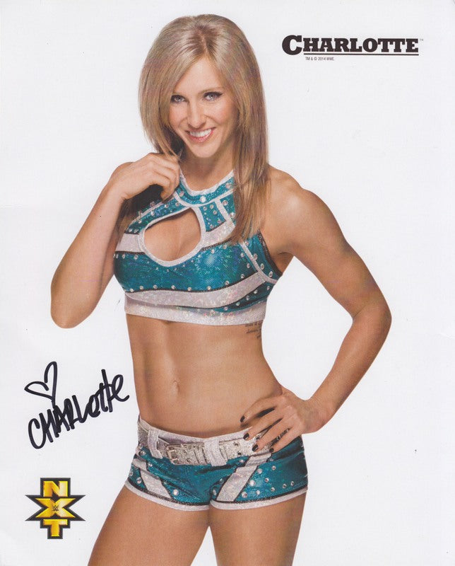 2014 NXT Charlotte (signed) WWE Promo Photo PW Catalog