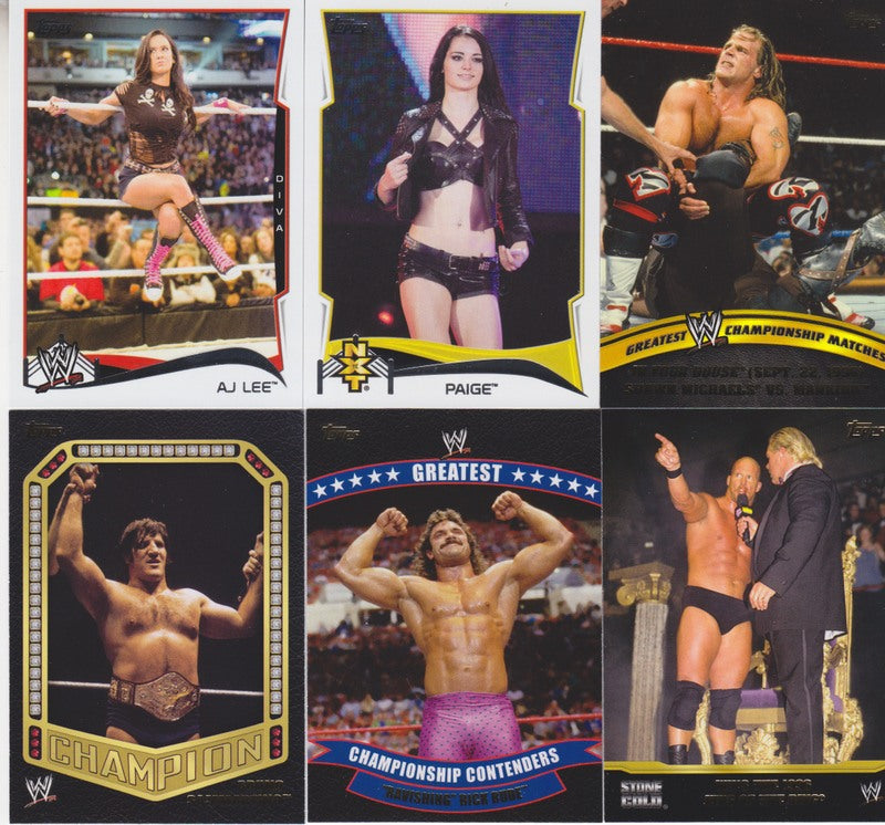 2014 Topps WWE mini master set (110+5 insert sets) PW Catalog