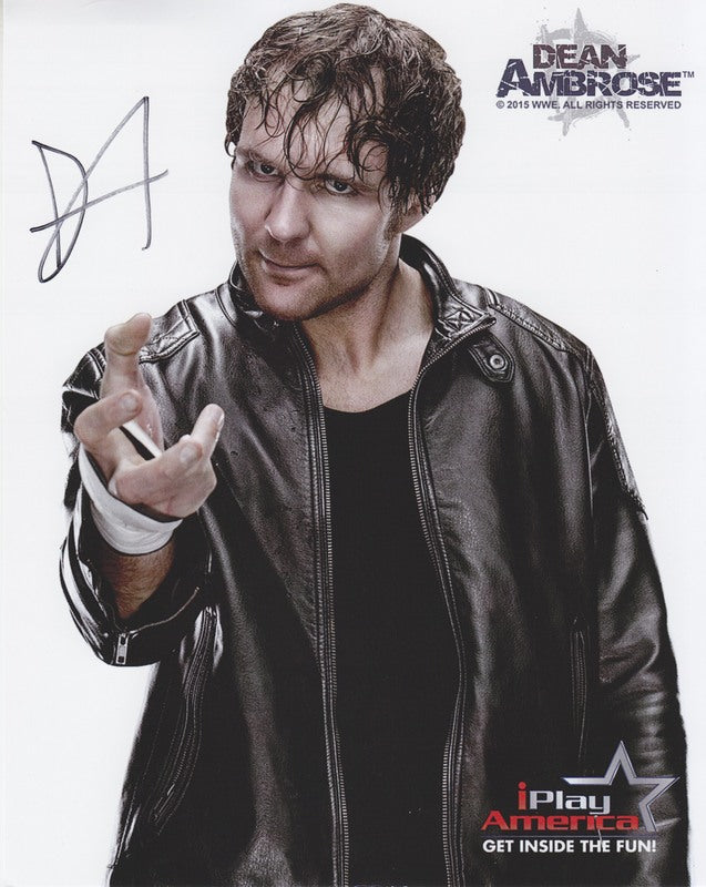 2015 Dean Ambrose (Signed) WWE Promo Photo