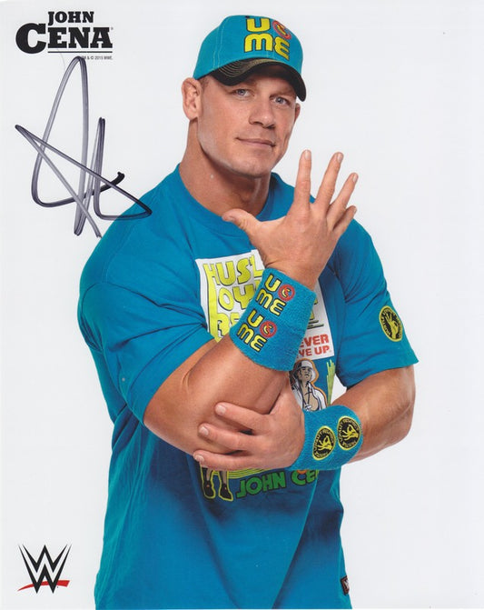 2015 John Cena (Signed) WWE Promo Photo