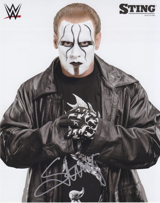 2015 Sting (Signed) WWE Promo Photo