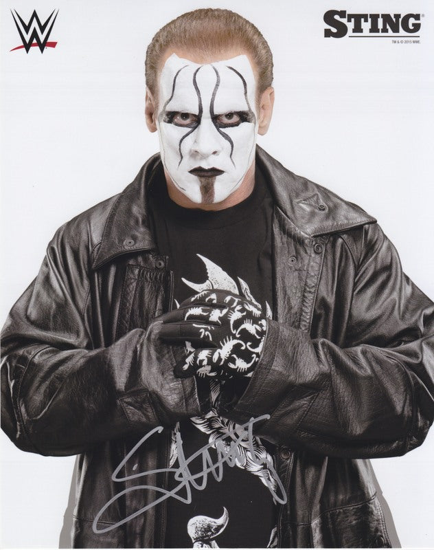 2015 Sting (signed) WWE Promo Photo