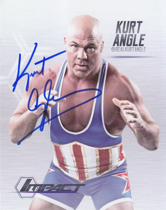 2015 IMPACT WRESTLING Kurt Angle (signed) 