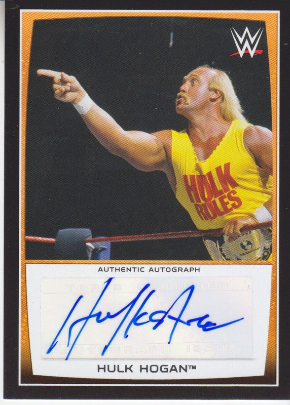 2015 Topps WWE Road to Wrestlemania Hulk Hogan Autograph 2017 approx value:$75 PW Catalog