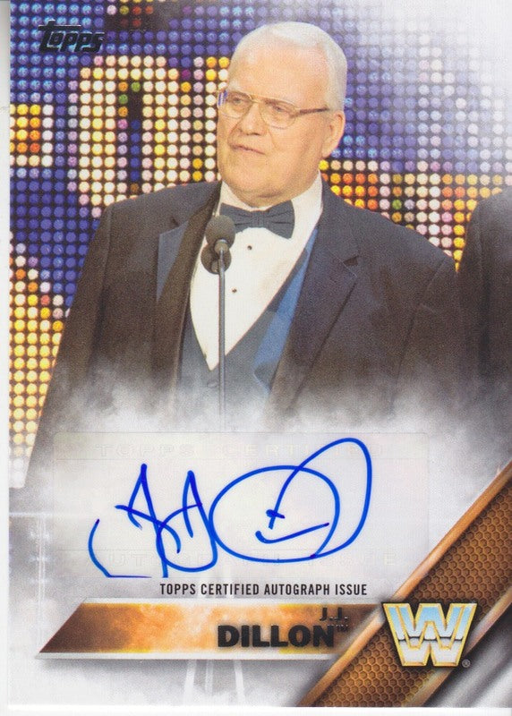 2016 Topps WWE Undisputed J.J. Dillon Autograph 2017 approx value:$15 PW Catalog