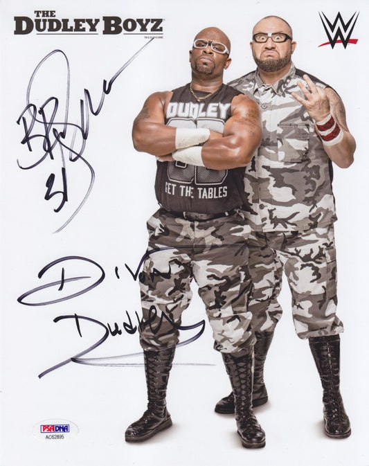 2016 Dudley Boyz (signed) WWE Promo Photo
