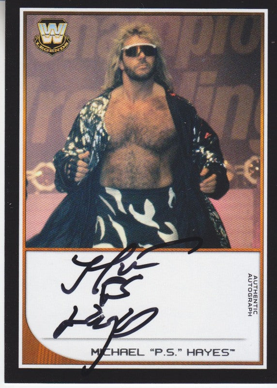 2016 WWE Topps Road to Wrestlemania Michael Hayes Autograph 2017 approx value:$20 PW Catalog