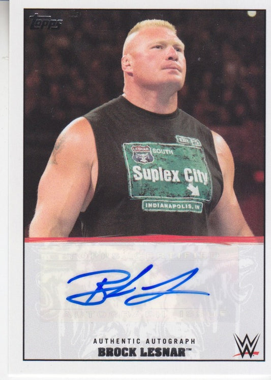 2016 Topps WWE Brock Lesnar Autograph (Walmart Exclusive) 2017 approx value:$150