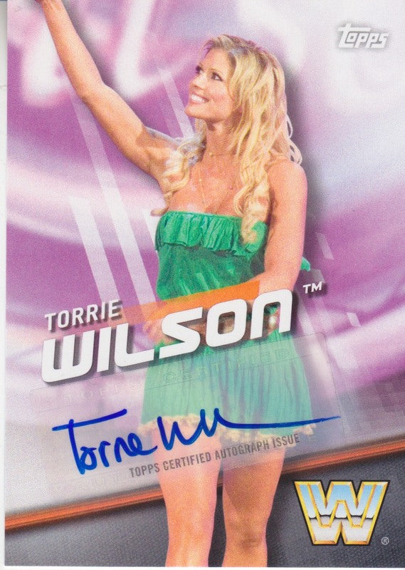 2016 Topps WWE Diva Revolution Torrie Wilson autograph 2017 approx value:$25 PW Catalog