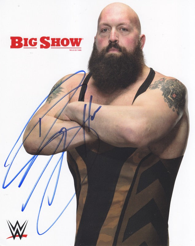 2017 Big Show (signed) WWE Promo Photo