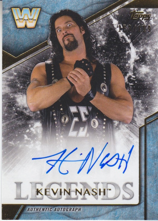 2017 Topps WWE Legends Kevin Nash auto 2018 approx value:$15