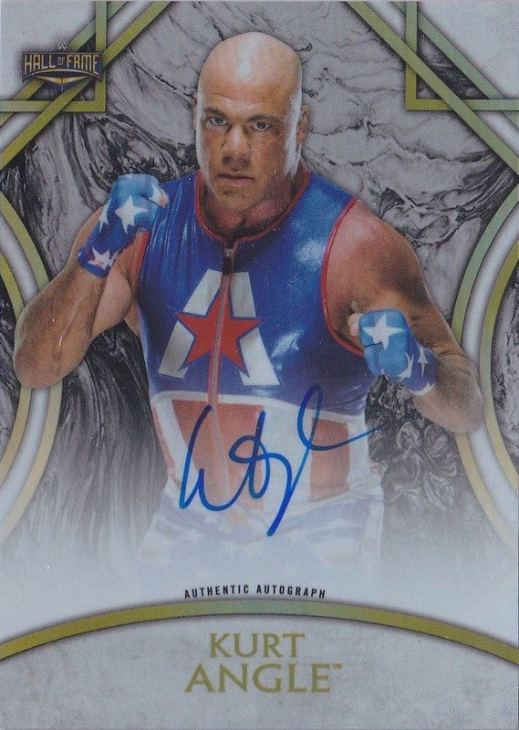 2018 Topps Legends of WWE Kurt Angle autograph PW Catalog