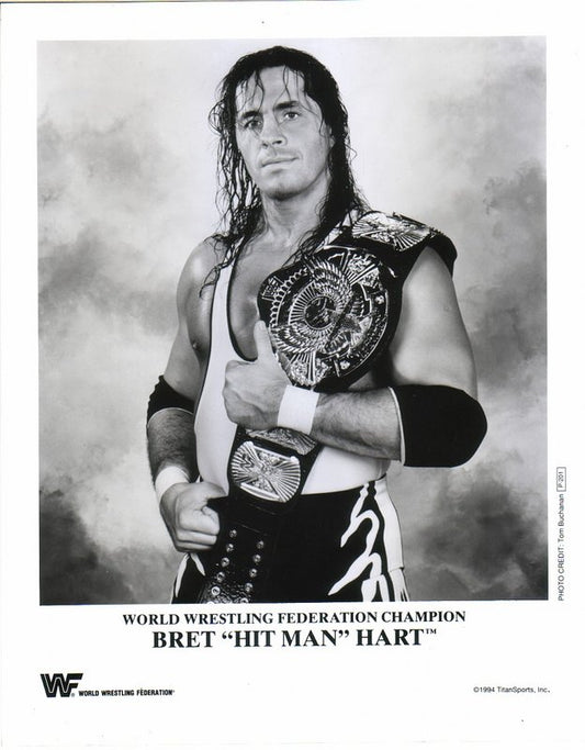 1994 WWF CHAMPION Bret "Hitman" Hart P201c b/w