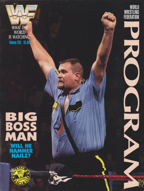 WWF Wrestling Program Volume 205 Magazine PWcatalog