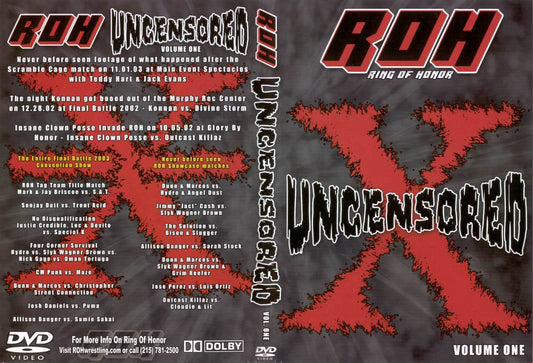 uncensored volume one DVDs & Videos Pwcatalog