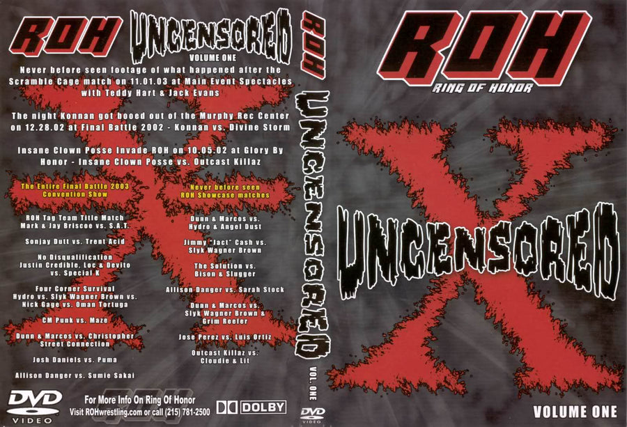 Uncensored Volume One