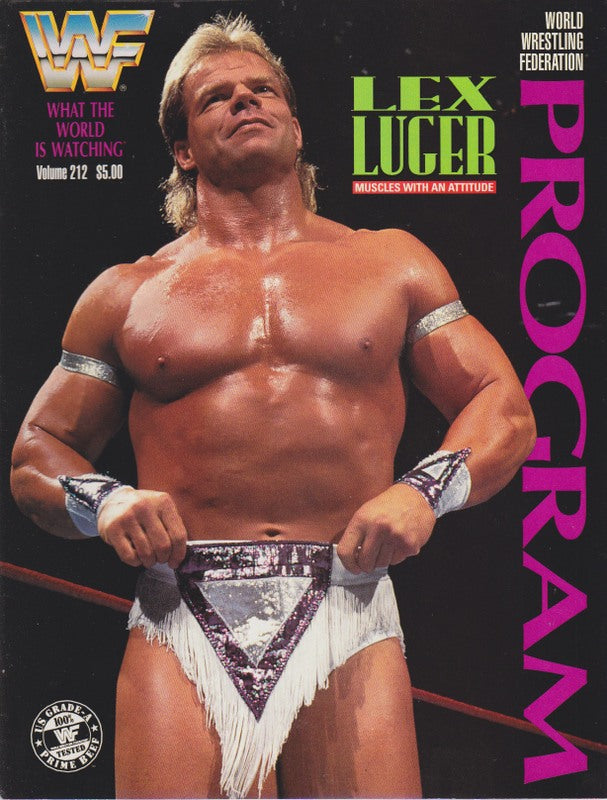 WWF Wrestling Program Volume 212 Magazine PWcatalog