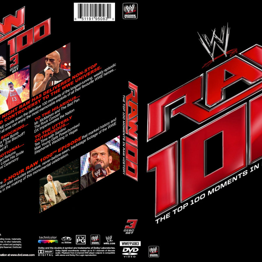 the 100 greatest moments in raw history DVDs & Videos Pwcatalog