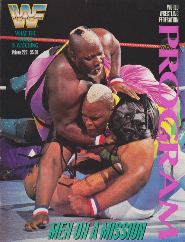WWF Wrestling Program Volume 220 Magazine PWcatalog