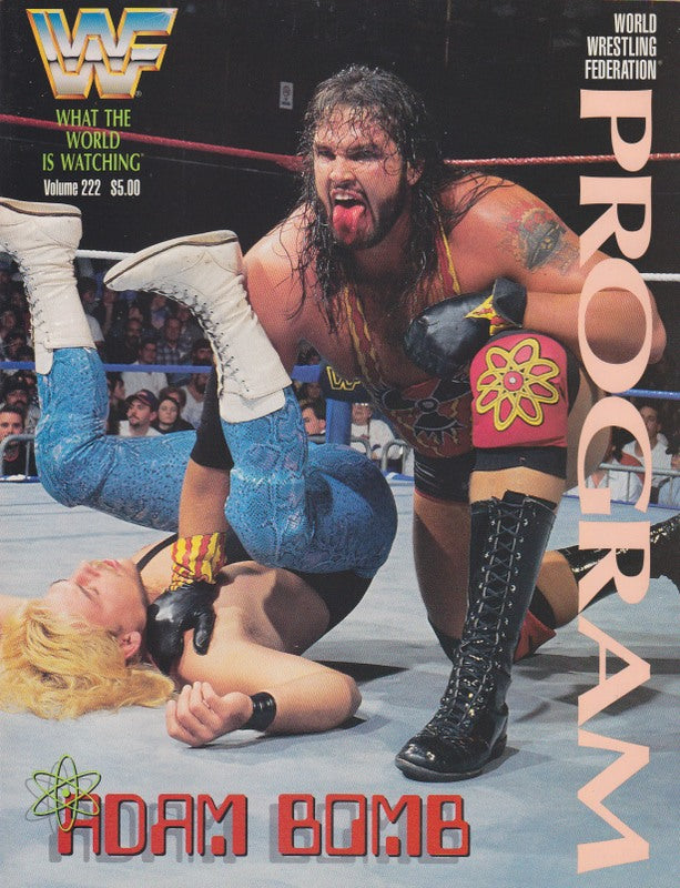 WWF Wrestling Program Volume 222 Magazine PWcatalog