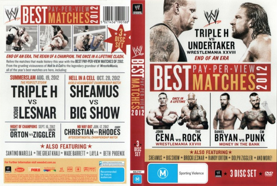 WWE Best Pay Per View Matches 2012
