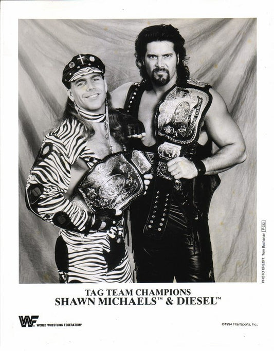 1994 WWF TAG TEAM CHAMPIONS Shawn Michaels , Diesel P232 (RARE b/w