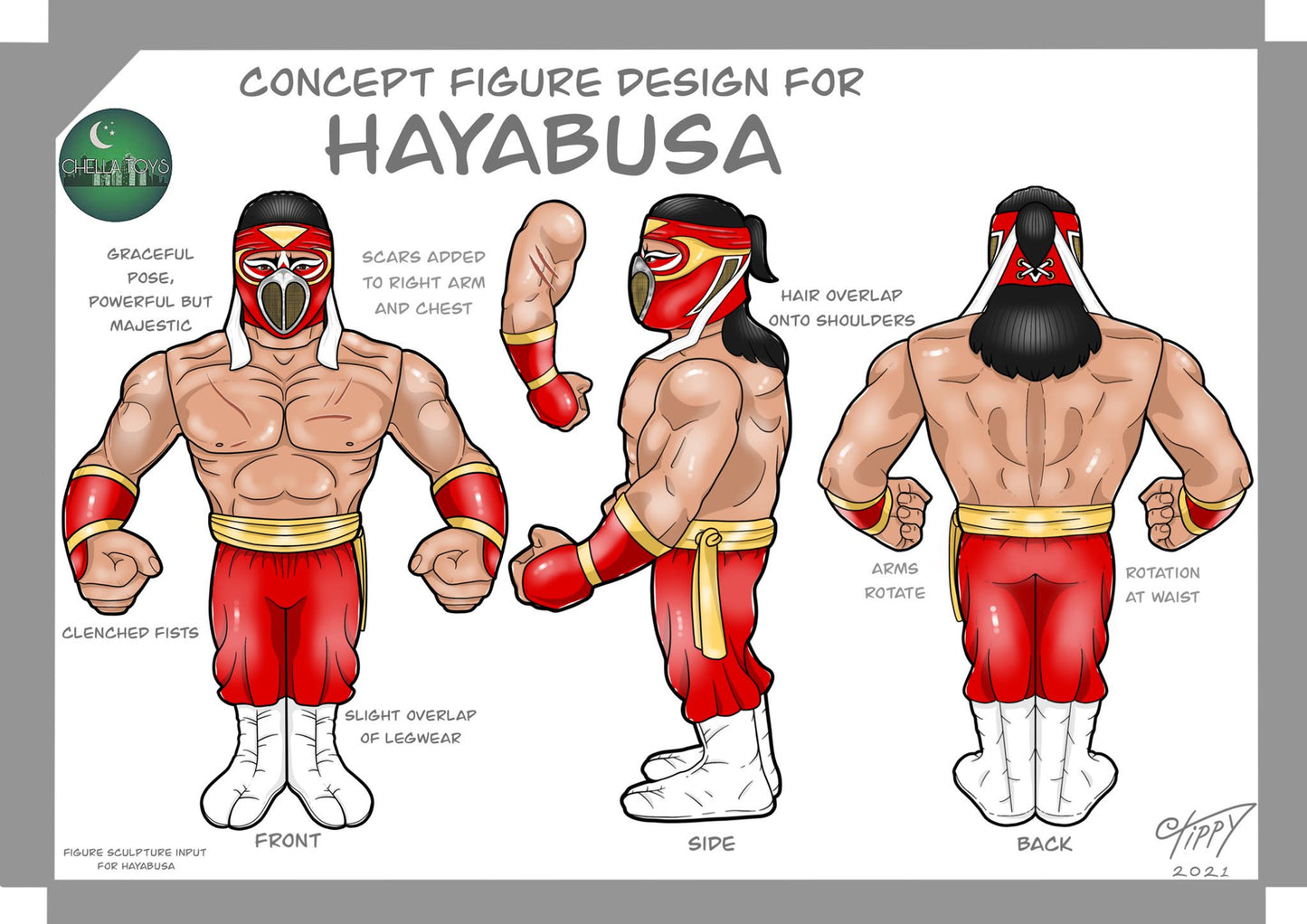 Chella Toys Wrestling Megastars 1 Hayabusa