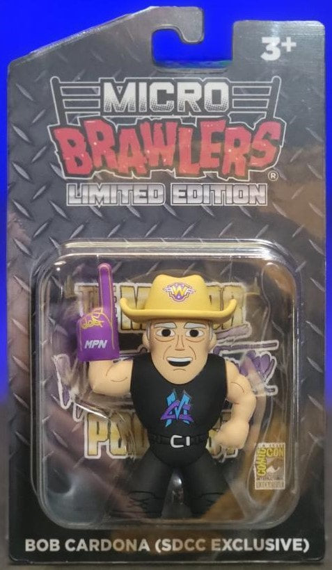 2021 Major Wrestling Figure Podcast Micro Brawlers Bob Cardona [Exclusive] Action & Toy Figures PWcatalog