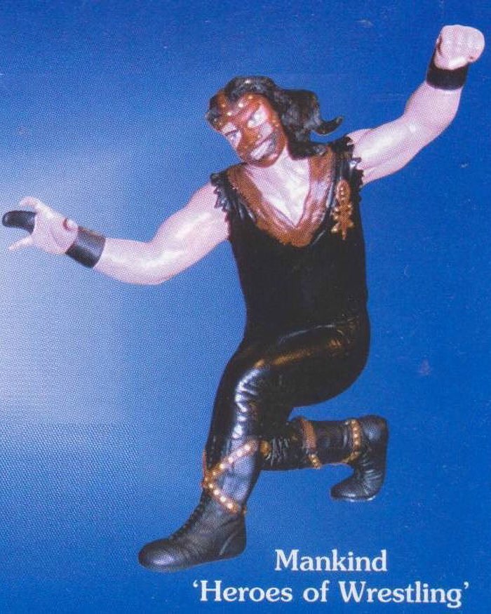WWF Playmates Toys Heroes of Wrestling Unreleased/Prototype Mankind Heroes of Wrestling [Unreleased] Action & Toy Figures PWcatalog