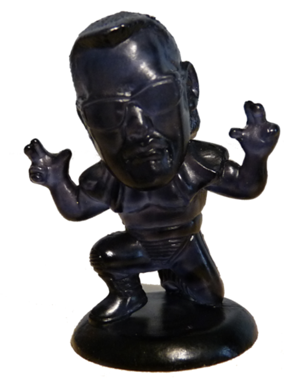 CharaPro Mini Big Heads/Pro-Kaku Heroes Masahiro Chono [Translucent Black Edition, Exclusive] Action & Toy Figures PWcatalog