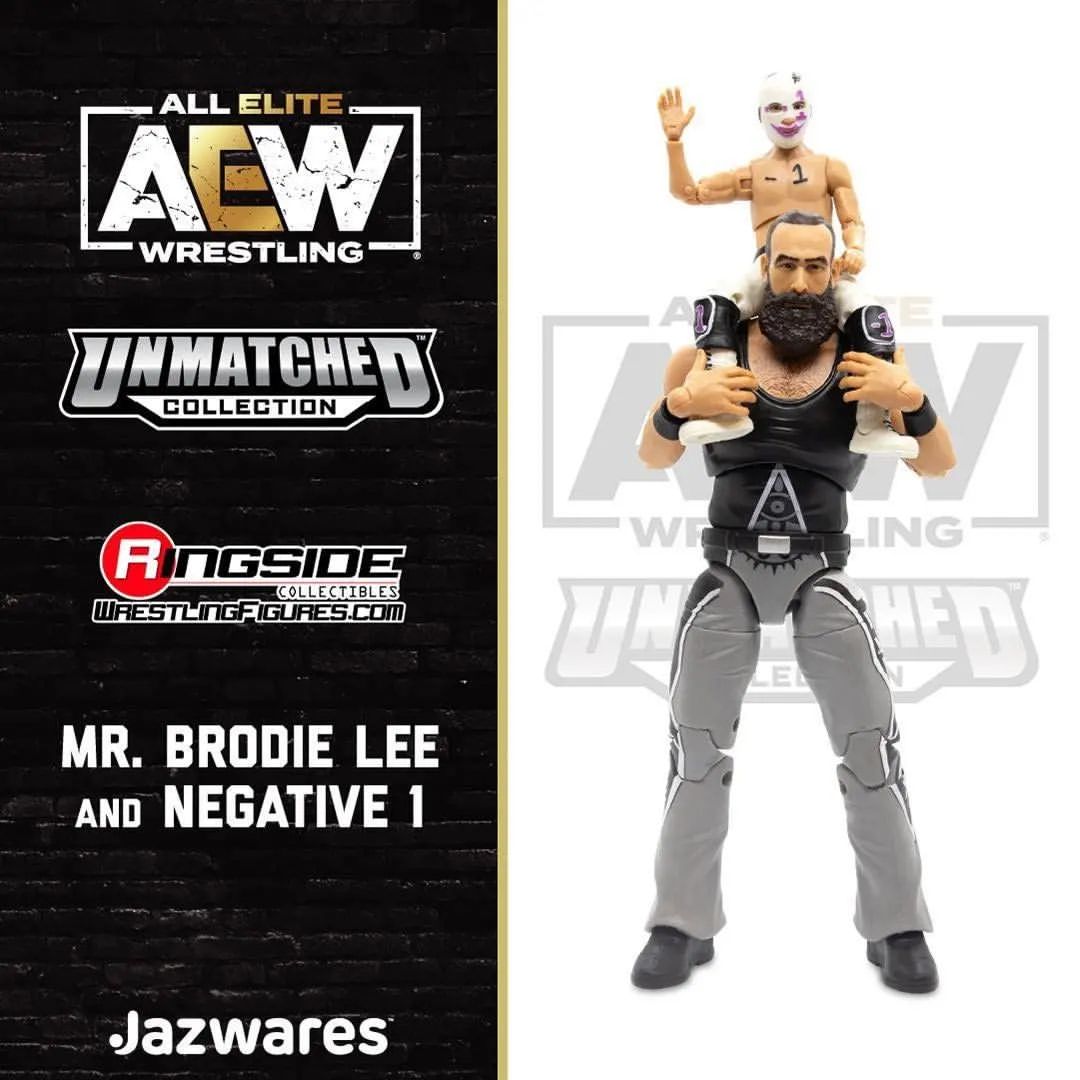 AEW Jazwares Unmatched Collection Exclusive Mr. Brodie Lee & Negative 1
