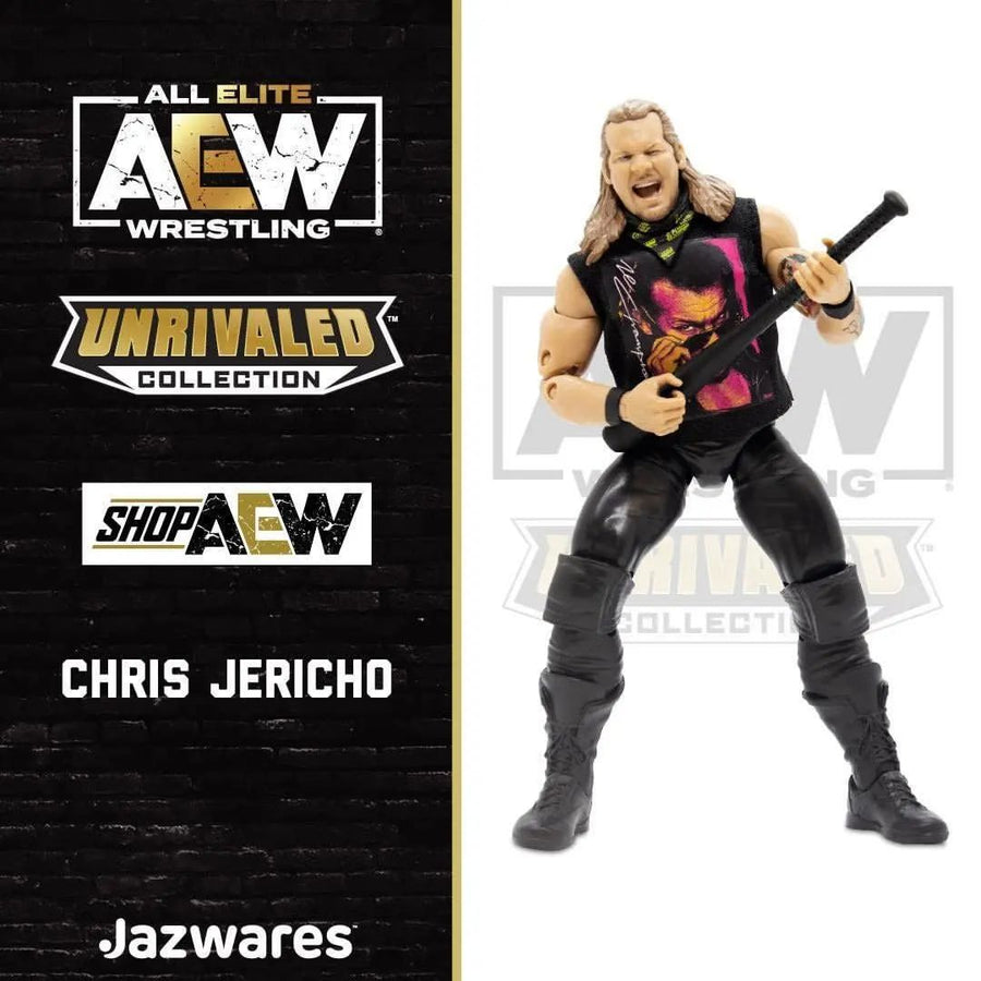 AEW Jazwares Unrivaled Collection Exclusive Chris Jericho Action & Toy Figures PWcatalog