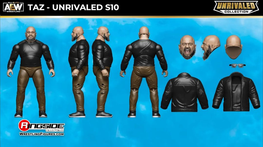 AEW Jazwares Unrivaled Collection 10 Taz Action & Toy Figures PWcatalog