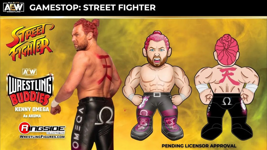 AEW Jazwares Wrestling Buddies Exclusives Kenny Omega as Akuma [Exclusive] Action & Toy Figures PWcatalog