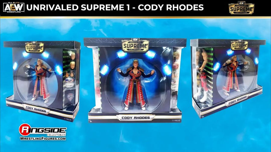 AEW Jazwares Unrivaled Supreme 1 Cody Rhodes Action & Toy Figures PWcatalog