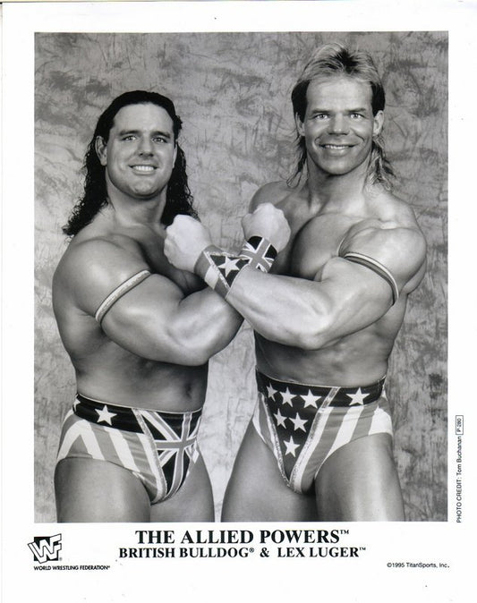 1995 Allied Powers British Bulldog , Lex Luger P280 b/w