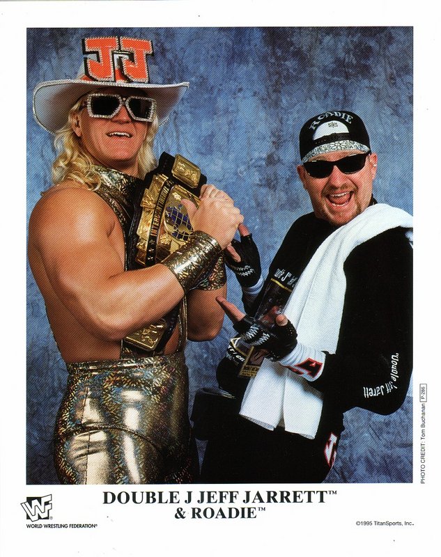 1995 WWF IC CHAMPION Double J Jeff Jarrett w/Roadie P286 color PW Catalog