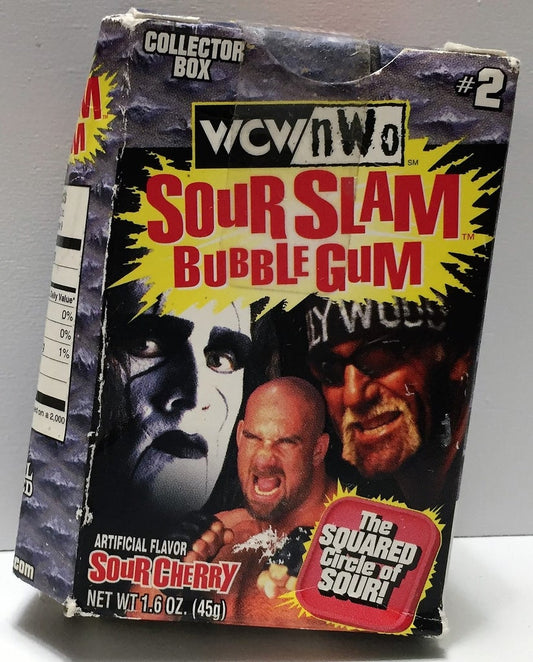 WCW SOUR-SLAM #2 Goldberg, Hulk Hogan & Sting 1999 Amurol Bubble Gum
