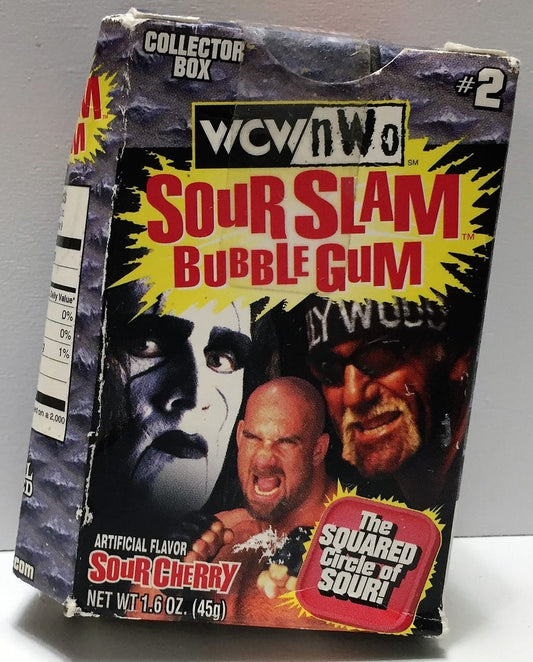 WCW SOUR-SLAM  #2 Goldberg, Hulk Hogan & Sting 1999 Amurol Bubble Gum