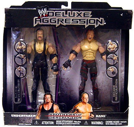 WWE Jakks Pacific Deluxe Aggression Brothers of Destruction: Undertaker & Kane [Exclusive] Action & Toy Figures PWcatalog