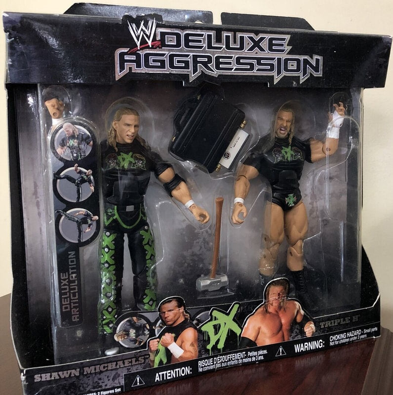 WWE Jakks Pacific Deluxe Aggression DX: Shawn Michaels & Triple H [Exclusive] Action & Toy Figures PWcatalog