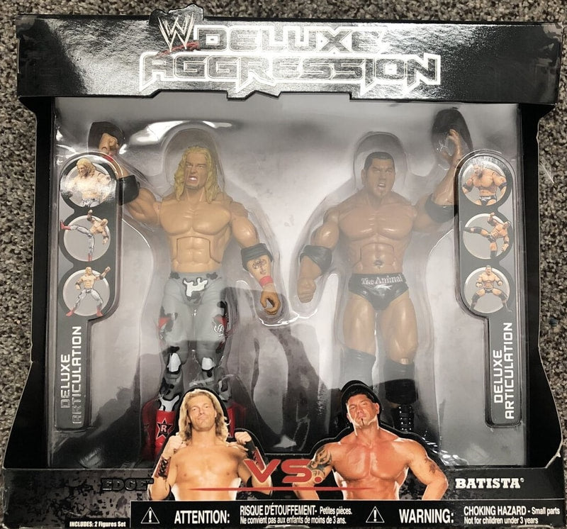 WWE Jakks Pacific Deluxe Aggression Edge vs. Batista [Exclusive] Action & Toy Figures PWcatalog