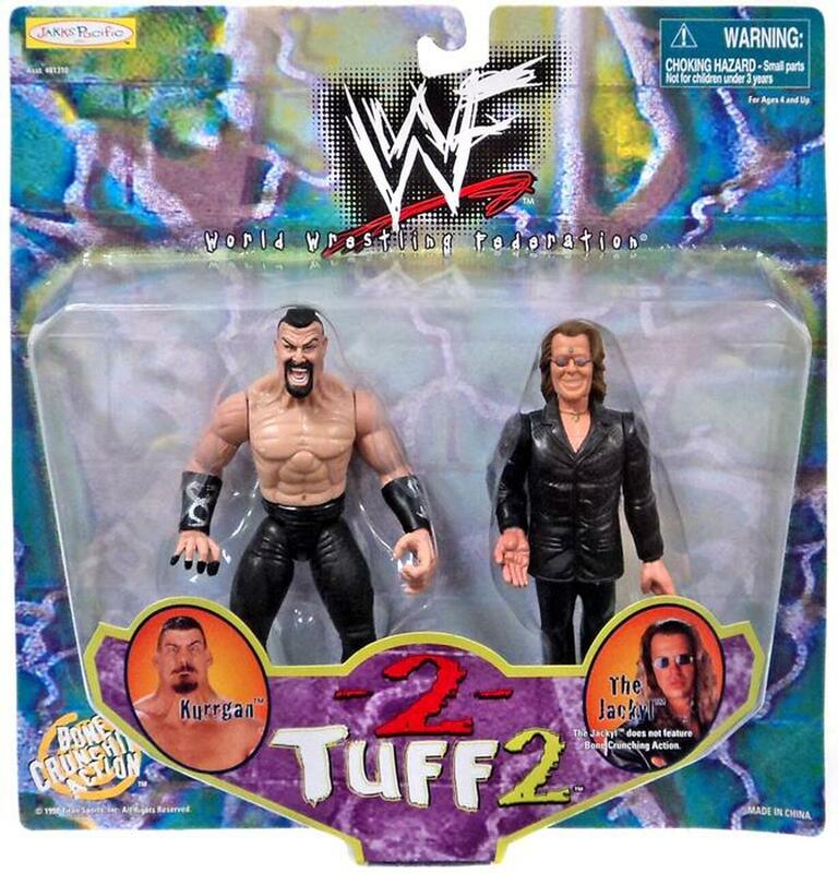 1998 WWF Jakks Pacific 2 Tuff 2 Kurrgan & The Jackyl