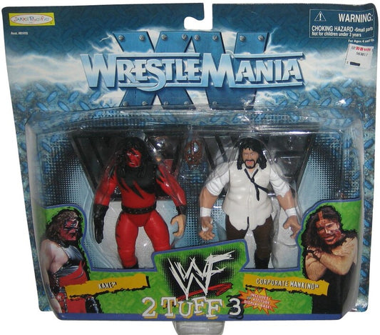 1999 WWF Jakks Pacific 2 Tuff 3 Kane & Corporate Mankind