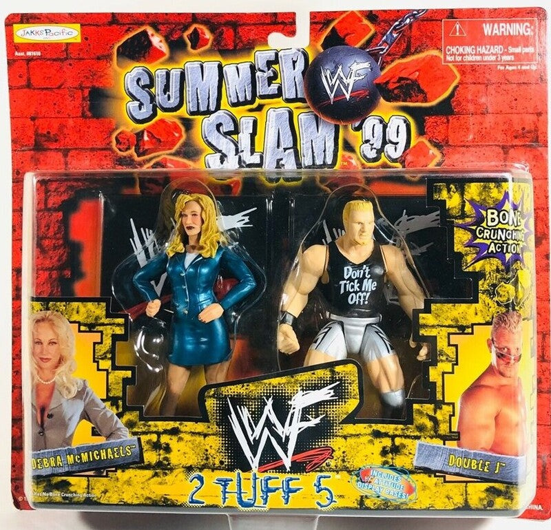 1999 WWF Jakks Pacific 2 Tuff 5 Debra McMichaels & Double J Action & Toy Figures PWcatalog