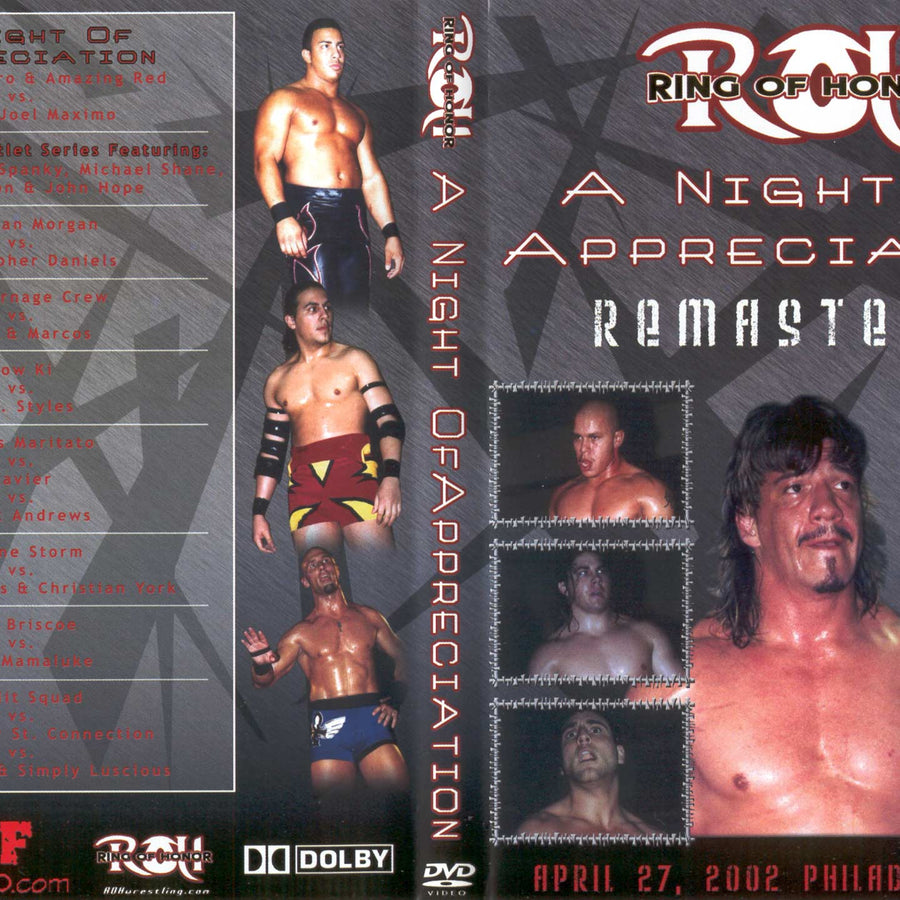 a night of appreciation DVDs & Videos Pwcatalog