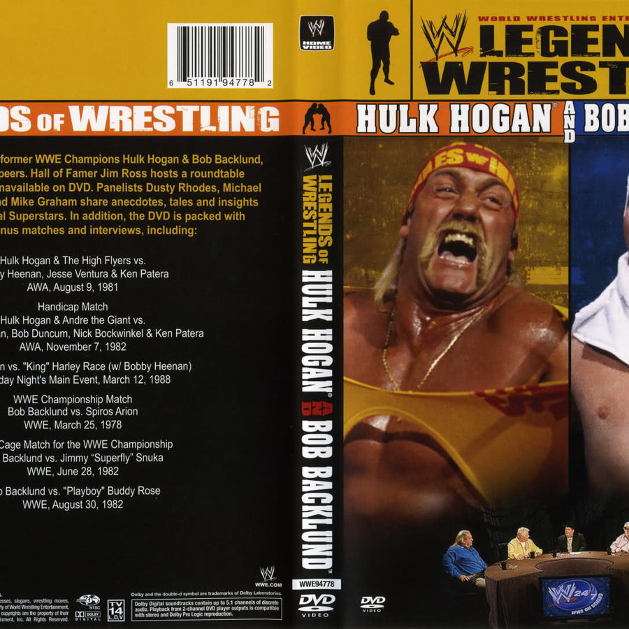 legends of wrestling hulk hogan and bob backlund DVDs & Videos Pwcatalog