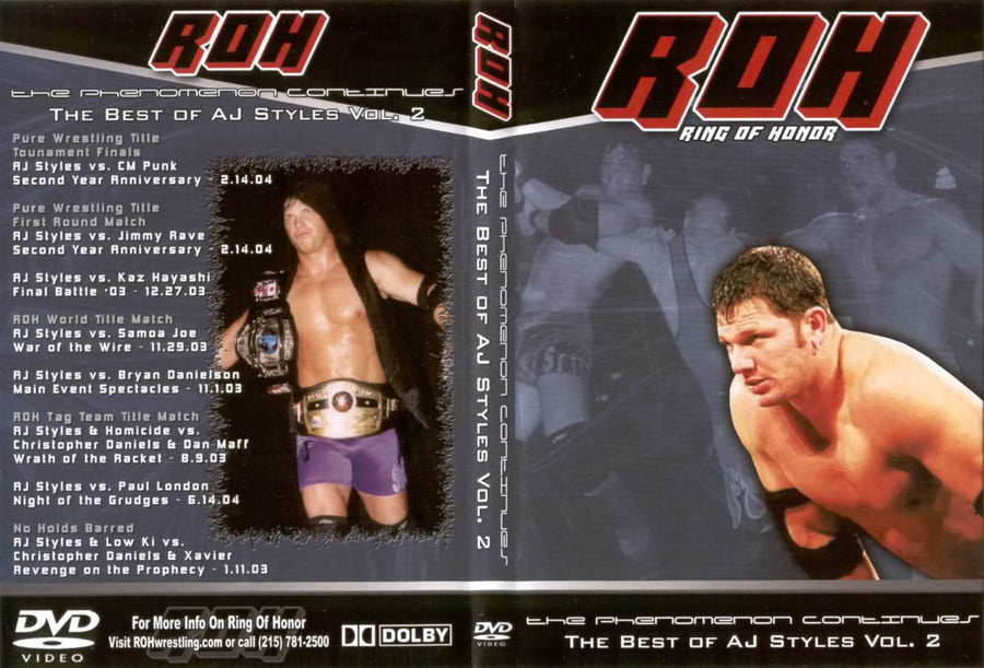 The Phenomenon Continues the Best of Aj Styles Vol. 2